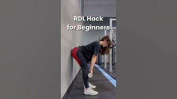 ✨Try this wall trick for your RDLs 🍑 #gluteworkout #hiphinge #beginnerworkouttips