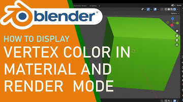 Blender how to display vertex color in material and render mode