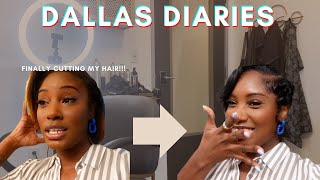 I CUT MY HAIR!!! | FROM BLONDE TO BLACK | NEW HAIR WHO DIS? | DALLAS DIARIES