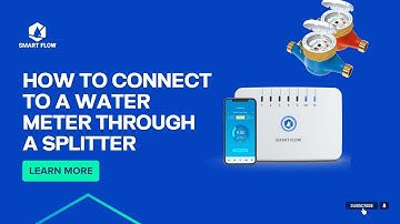 How to connect to a water meter with a pulse splitter