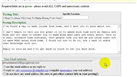 How to Post Ads on Craigslist    Tutorial Session 3   YouTube