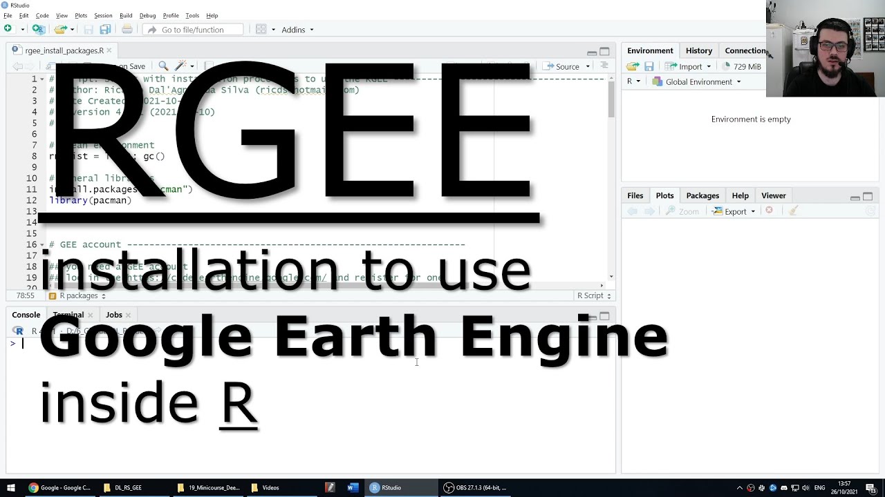 Installing RGEE to use Google Earth Engine inside R