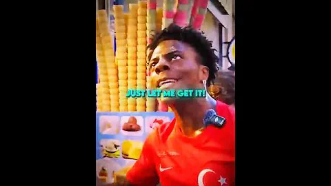 iShowSpeed Got Cooked by Turkish Ice Cream 😂 #ishowspeed #edit