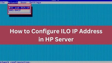 How to Configure ILO IP Address in HP Server | HP ProLiant DL360e Gen8