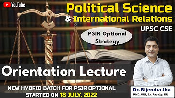 PSIR optional - Introduction | Political Science - International Relations | PSIR Optional UPSC