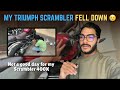 Oops! My Triumph Scrambler Fell 😅 | Checking the Damage