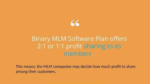 Binary MLM software Plan
