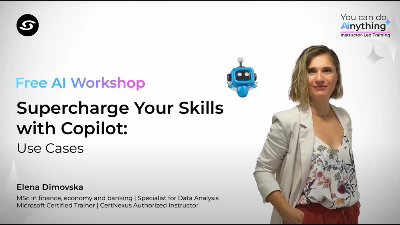 Free AI Workshop Supercharge Your Skills with Copilot - YouTube