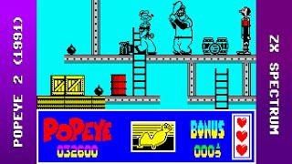 Popeye 2 Longplay (ZX Spectrum 48K) [QHD]