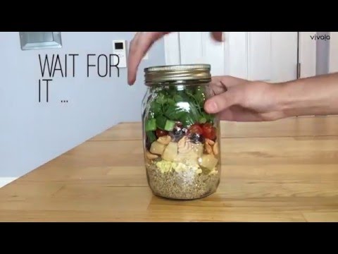 Mason Jar Pineapple Fried Quinoa Takes Minutes