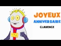 Joyeux anniversaire clarence