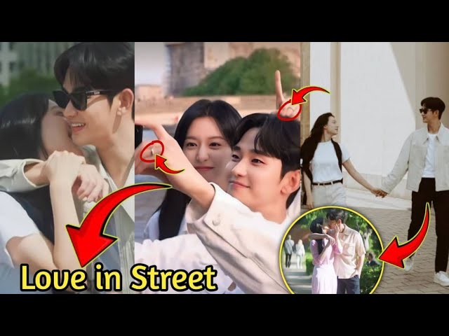 Love Alert 🥰 Kim Ji Won and Kim Soo Hyun SPOTTED Again at the Street of Seoul Together class=