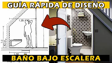 ¿Puedo poner el inodoro debajo de las escaleras?