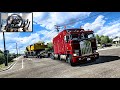 90 Ton Crane Transport Heavy Hauling Excellence American Truck Simulator Moza R9 
