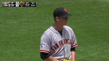 SF@SD: Cain strikes out Gyorko to escape the threat