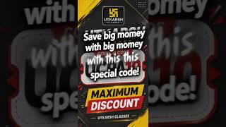 Utkarsh Coupon Code 2026✅ || Utkarsh Discount Code #utkarsh #shorts
