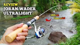 Rekomendasi Joran Wader ultralight super lentur Kece bgt buat mancing wader di sungai/kali kecil