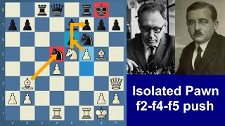 Botwinnik-Vidmar | Isolated Pawn | f2-f4-f5 push