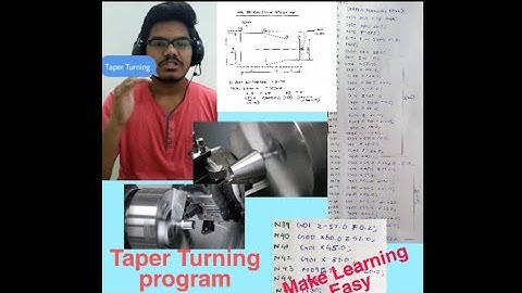 CNC Taper Turning program.