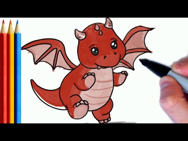 How to Draw Friendly Cartoon Dragons with Drawing Tutorial - How to Draw  Step by Step Drawing Tutorials