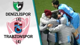 Denizlispor 2 (2) - (4) 0 Trabzonspor MAÇ ÖZETİ (Ziraat Türkiye Kupası Son 16 Turu Rövanş Maçı)