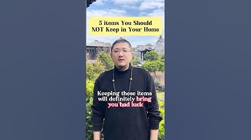 GET RID OF these 5️⃣ things in your home❗️#fengshui #lucky #energy #life #daily #tips #home