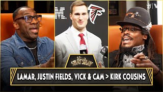 Cam Newton on Kirk Cousins $180M Contract: Falcons Could’ve Got Lamar, Justin Fields, Vick \& Him