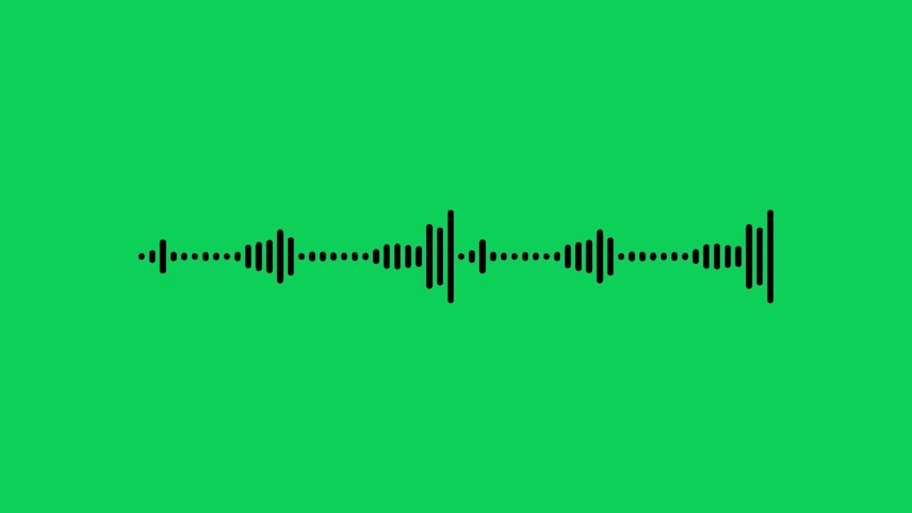 Audio Spectrum Green Screen Full HD
