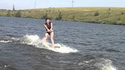 Tohatsu 9.8 буксировка вейкборда