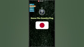 🌍 Easy to Impossible Country Flag Quiz Video 🚩 #quiz
