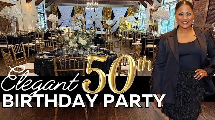 Elegant Black and Gold 50th Birthday Party| EVENT PLANNING| LIVING LUXURIOUSLY FOR LESS