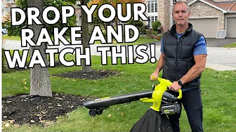 Stop Raking Leaves - Checkout The Ryobi Vac Attack Leaf Vacuum Mulcher -   #leafvacuum #rakingleaves