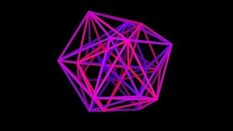 24-cell. Rotation in four-dimensional space. 4D. Fourth dimension. Hyperspace.