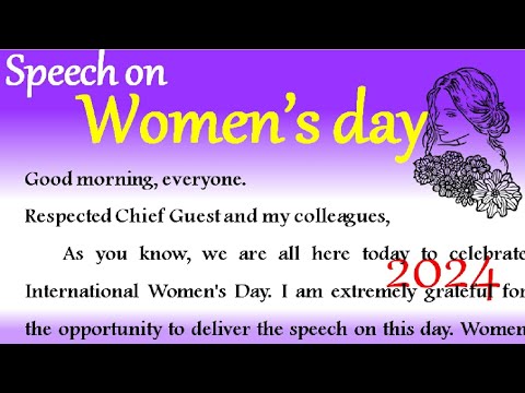 Speech on women's