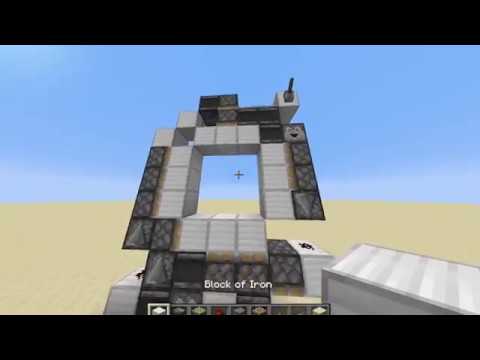 How To Make An Small 3x3 Piston Door In Minecraft 1 14 4 Youtube