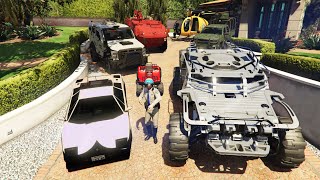 GTA 5 - Stealing EMERGENCY Vehicles with Michael! (Real Life Cars #94)