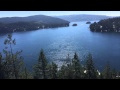 Deep Cove Time Lapse. Hike viewpoint.