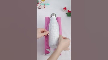 NO Printer and Template. Customize a Full Wrap Cola Shaped Sublimation Water Bottle.