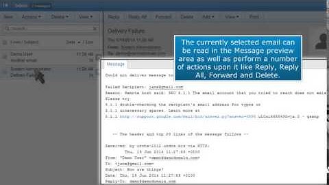 How to open email messages in SmarterMail