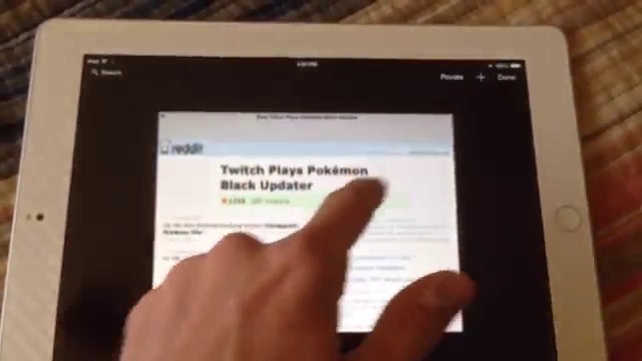 ipad safari switch tabs gesture