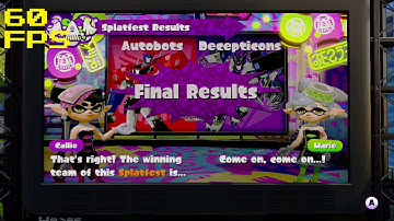 [60 FPS] Splatfest Results: Autobots vs Decepticons - Splatfest - Splatoon