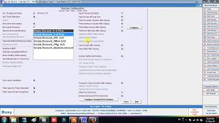 Discount columns in sales invoice in  busy accounting software screenshot 1