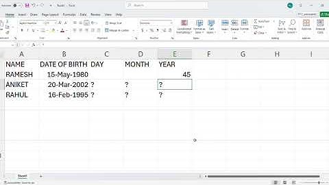 How to use Datedif function #excel #datedif #computereducation #youtube