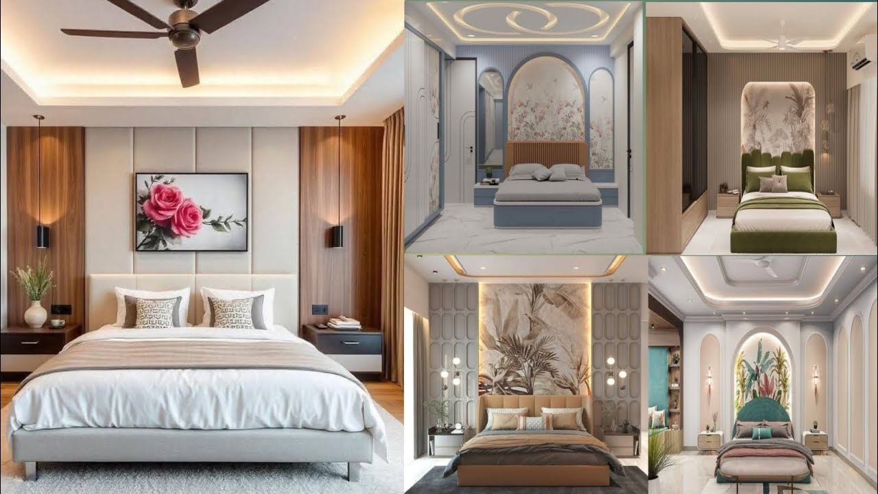 Modern Master Bedroom Design 2025 // Bed-Back Wall Design 2025 | Luxury ...