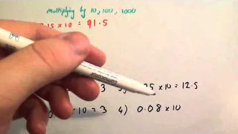 Multiplication by 10, 100 and 1000 - Corbettmaths