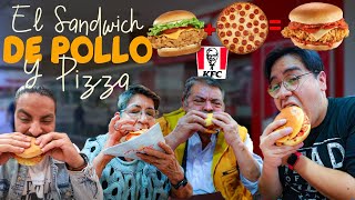El SANDWICH de POLLO CON PIZZA de KFC ¿Deberias comprarlo? | Chizza Sandwich