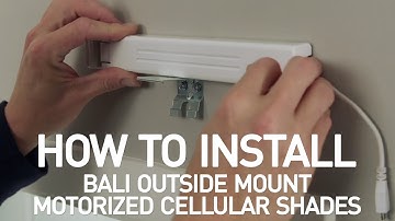 How to Install Bali® Motorized Cellular Shades - Outside Mount