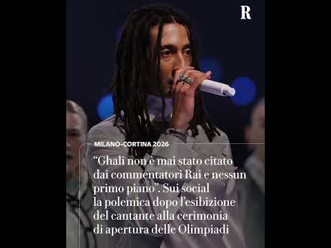 Video Esplode il caso Ghali durante la cerimonia inaugurale delle Olimpiadi invernali
