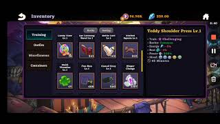 Devikins Game : Understanding User Interface Part 4 ( Inventory focusing on Training Materials)