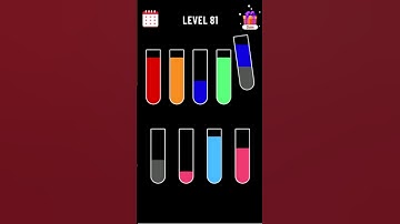 Water Sort Puzzle-Level-81 Completed #water #watercolor #watersortpuzzle Game triks Online puzzles